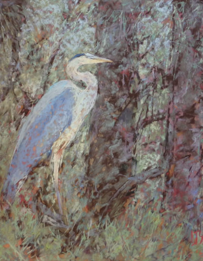 Forest Visitor pastel painting