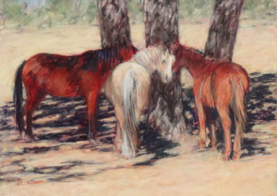 Shade Buddies pastel painting