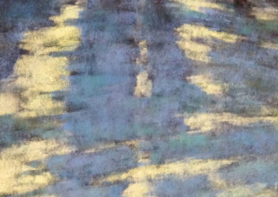 Snow Shadows pastel painting