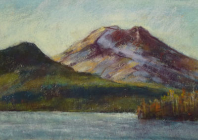 Sparks Lake Evening pastel painting