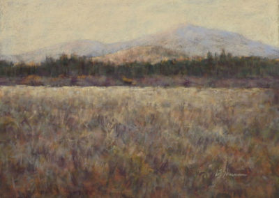 Sunriver Sunset pastel painting