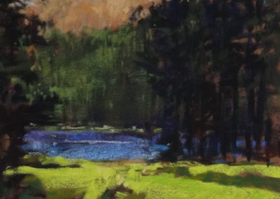 Todd Lake pastel painting